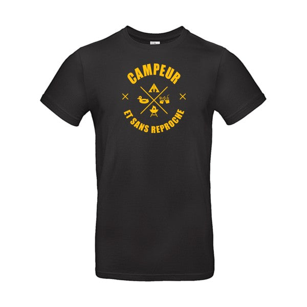 CAMPEUR...Flex jaune or- T-shirt E190|Black||5XL