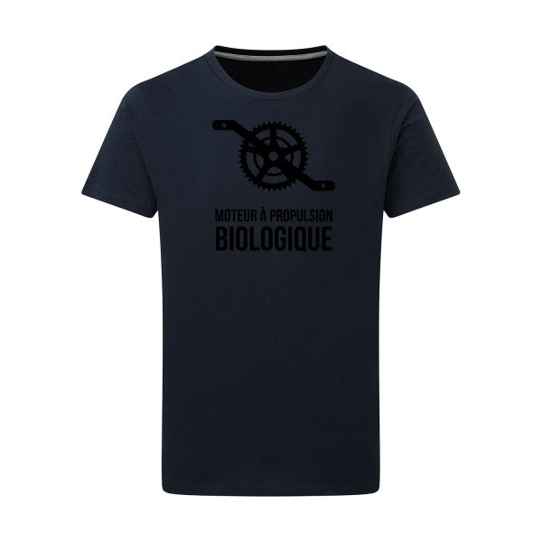 Cyclisme & écologie noir -Flex noir sur T-shirt SG  Navy  5XL