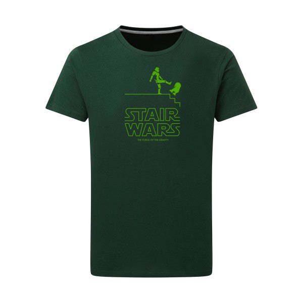 STAIR WARS vert pomme -Flex vert pomme sur T-shirt SG  Bottle Green  2XL