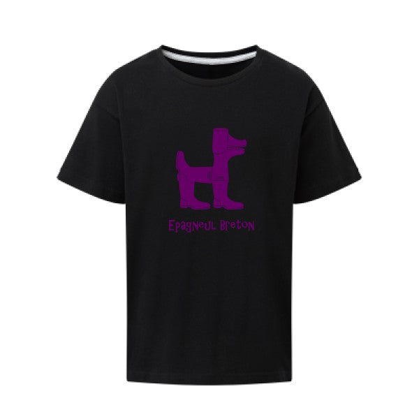 Epagneul breton Flex Violet SG - Kids T-shirt enfant Dark Black Taille 152 (11-12/2XL)