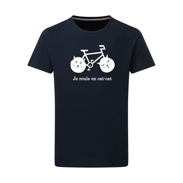 cat-cat bike - Flex Blanc Tshirt original Navy  5XL