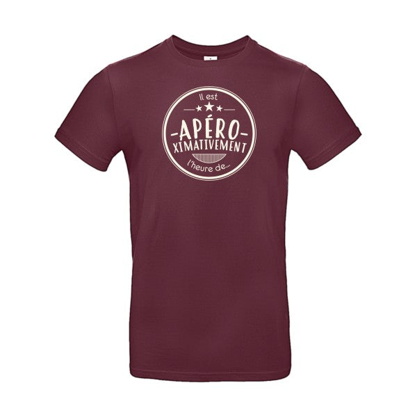 Apéro B&C - E190 T-shirt|Burgundy||2XL