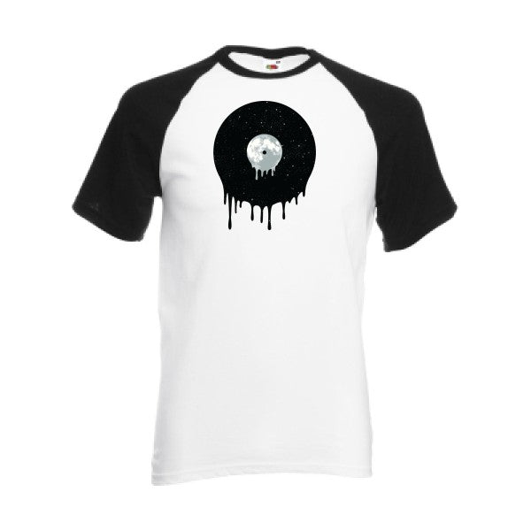 T-shirt fruit of the loom baseball  couleur White/Black