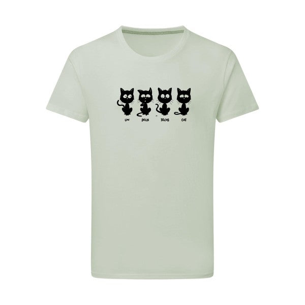 un deux trois cat - Flex noir Tshirt original Pastel Macchiato  2XL