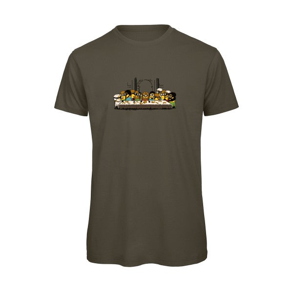 T-shirt humour original le dernier repas T Shirt couleur Khaki Green