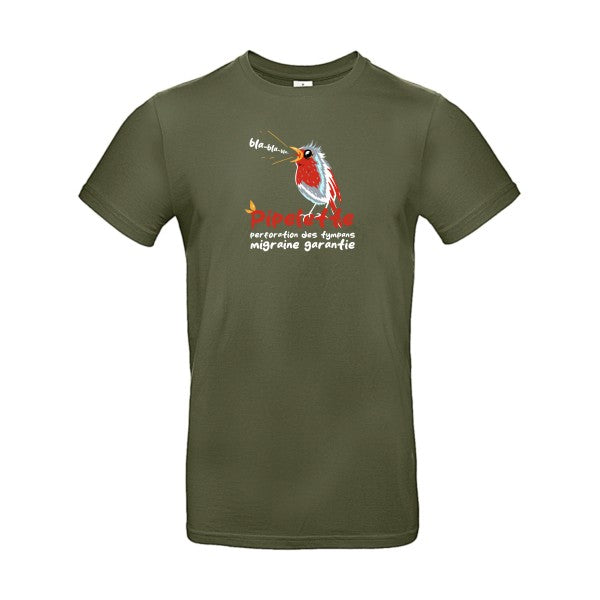 T-shirt humour original Pipelette T Shirt couleur Urban Khaki