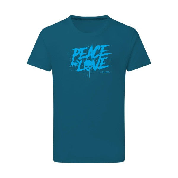 Peace or no peace - Flex bleu clair Tshirt original Petrol  2XL