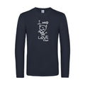 lover - t shirt- manches- longues- original- humour- Navy impression Face