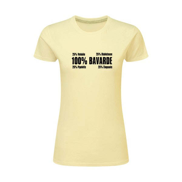 t-shirt Bavarde Noir |T shirt original femme|SG