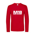 men in blues - t shirt- manches- longues- original- humour- Red impression Face