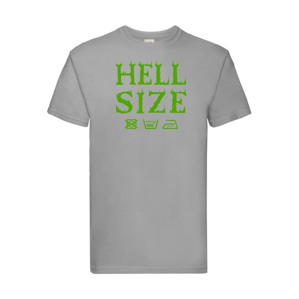 T-shirt|HELL SIZE ! |Vert pomme|Fruit of the loom 205  G