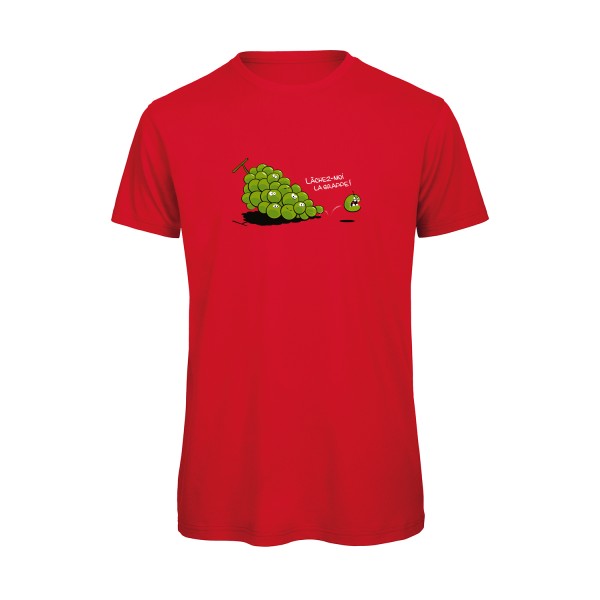 T-shirt humour original Lachez Moi La Grappe T Shirt couleur Red