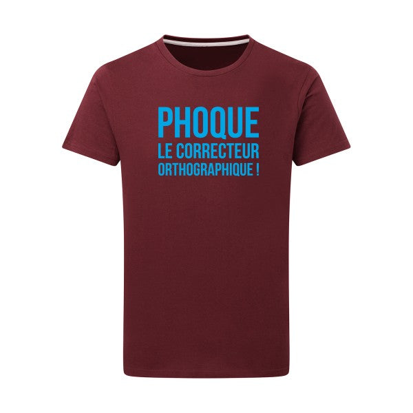 Phoque - Flex bleu clair Tshirt original Burgundy  2XL