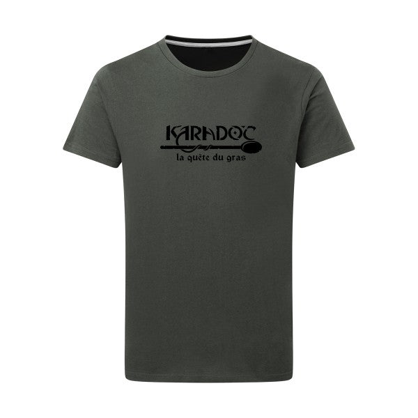 Karadoc noir -Flex noir sur T-shirt SG  Charcoal  5XL