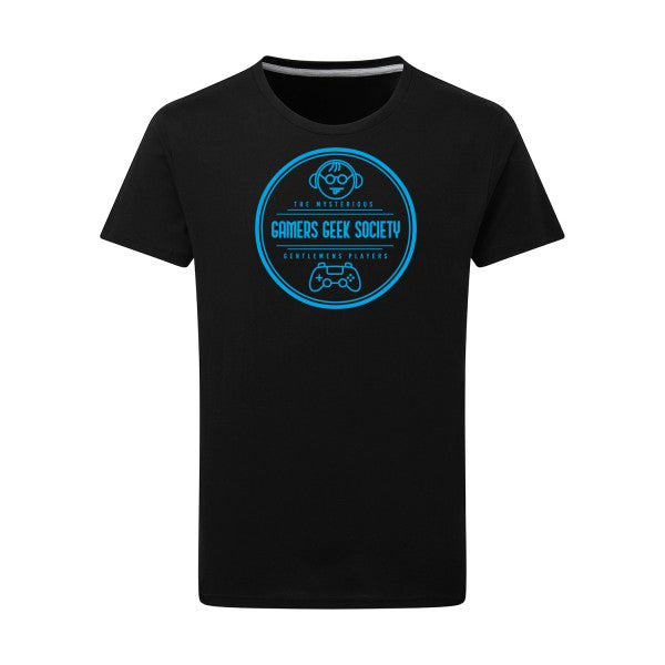 Gamers social club - Flex bleu clair Tshirt original Dark Black  4XL