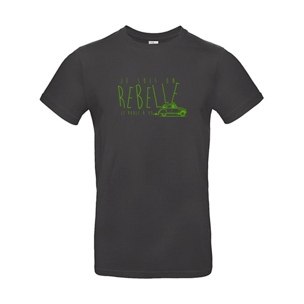 je suis un rebelle Flex Vert pomme |E190 T-shirt|Used Black||2XL