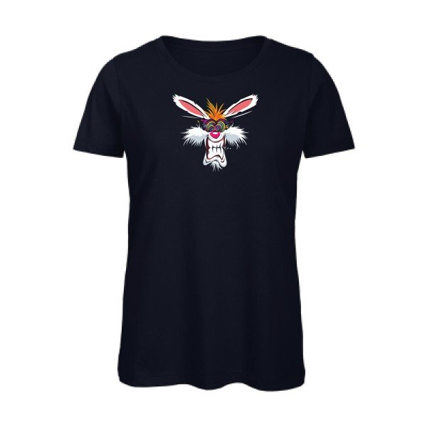 Rabbit-- - t-shirt original femme Navy