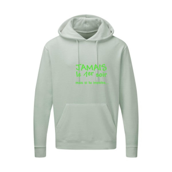 JAMAIS... Vert fluo SG - Hooded Sweatshirt Sweat capuche