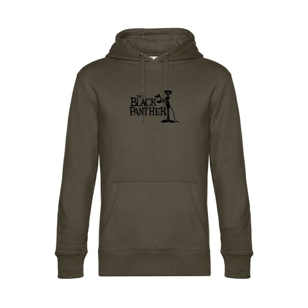 The-black-panther sweat shirt original Khaki flex Noir impression Face