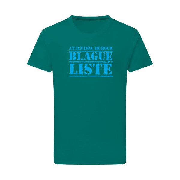 BLAGUE LISTÉ - Flex bleu clair Tshirt original Emerald Green  2XL