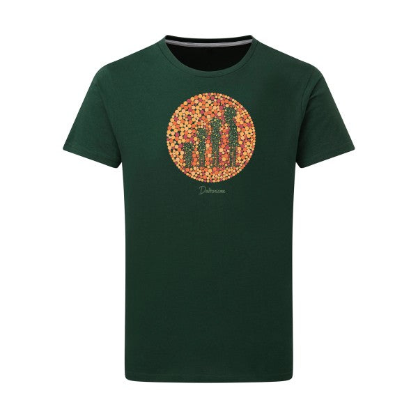 T-shirt homme Daltonisme - T-shirt humoristique pour les personnes daltoniennes Bottle Green L