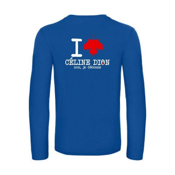 i-love-celine-t-shirt-manches-longues-original-humour -Royal Blue