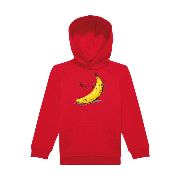 sweat capuche enfant Red Je-garde-la-banane-!