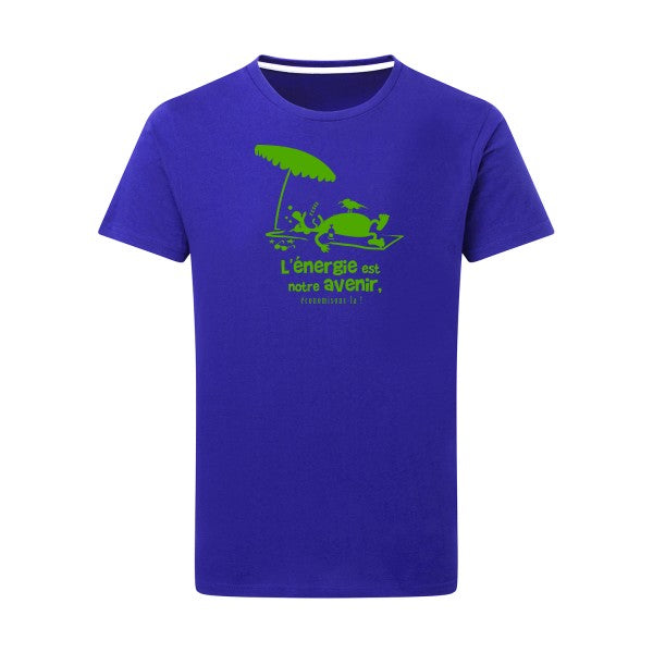 l'énergie est notre avenir vert pomme -Flex vert pomme sur T-shirt SG  Royal Blue  5XL