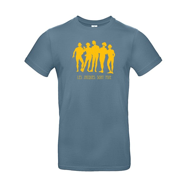 Les Jacques sont FiveFlex jaune or- T-shirt E190|Stone Blue||2XL