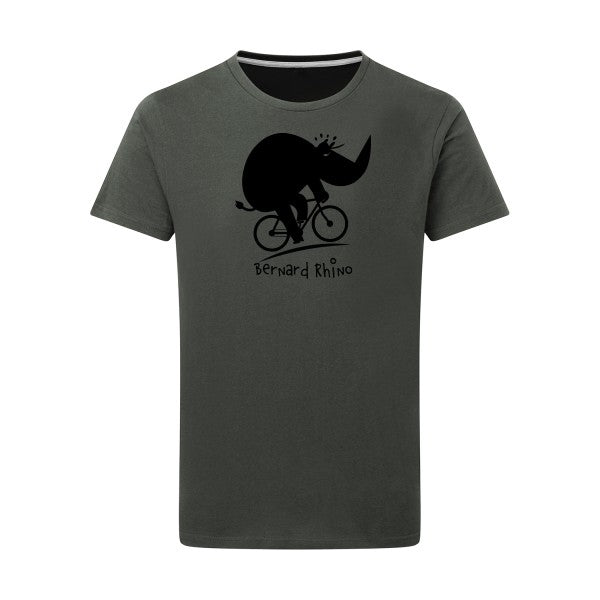 Bernard Rhino noir -Flex noir sur T-shirt SG  Charcoal  5XL