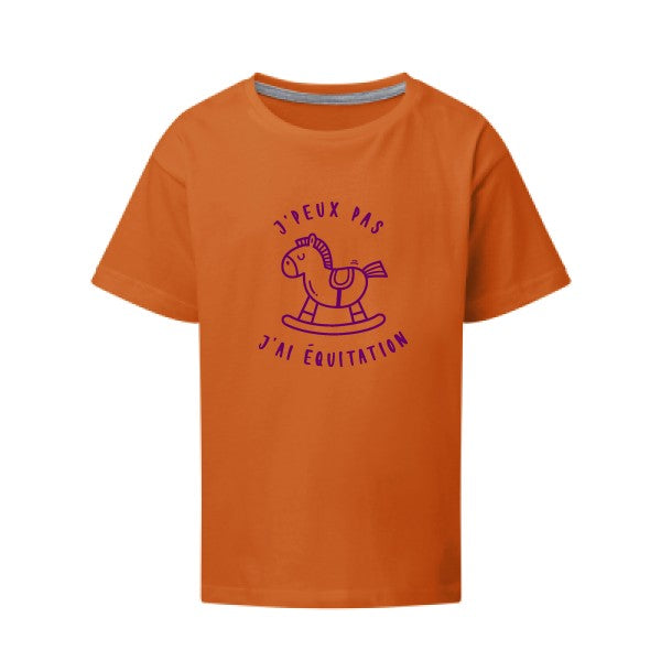 J peux pas j'ai équitation Flex Violet SG - Kids T-shirt enfant Orange Taille 152 (11-12/2XL)