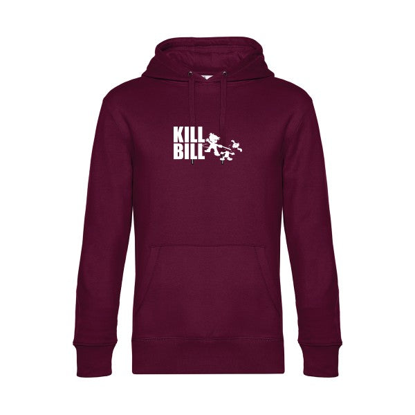 kill-bill sweat shirt original Burgundy flex Blanc impression Face
