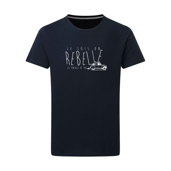 je suis un rebelle - Flex Blanc Tshirt original Navy  5XL