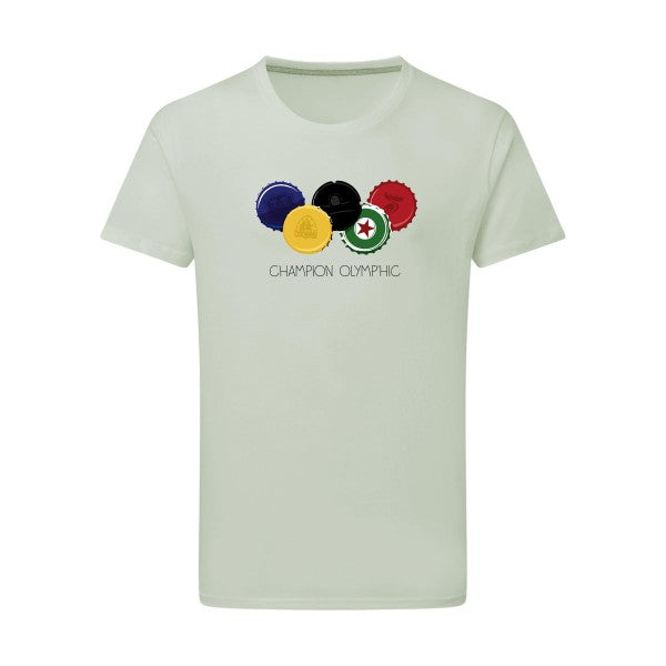 T-shirt homme CHAMPION OLYMP'HIC - T-shirt rigolo pour les champions Pastel Macchiato 2XL