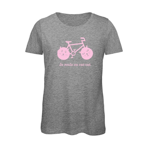 T shirt humour bio femme   femme bio|cat-cat bike Rose 