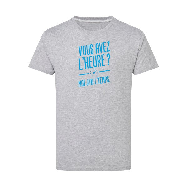 Vous avez l'heure? Moi j'ai l'temps. - Flex bleu clair Tshirt original Light Oxford  5XL