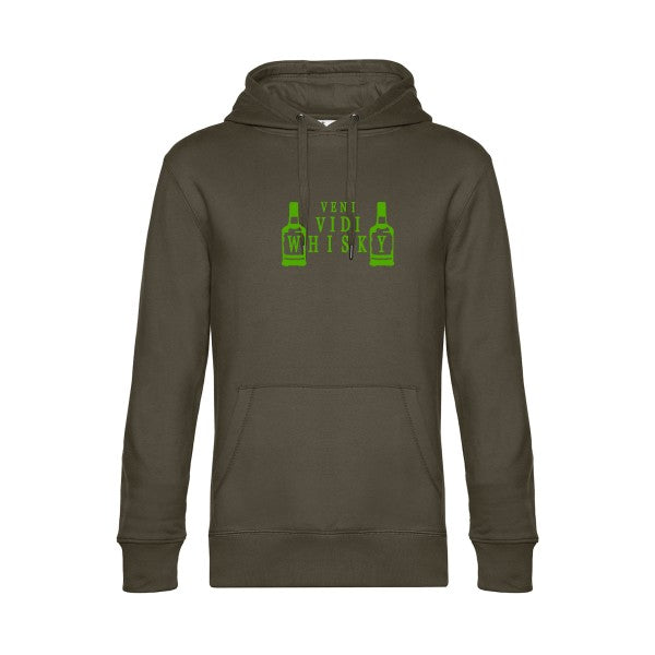 sweat à capuche homme original VENI VIDI WHISKY
