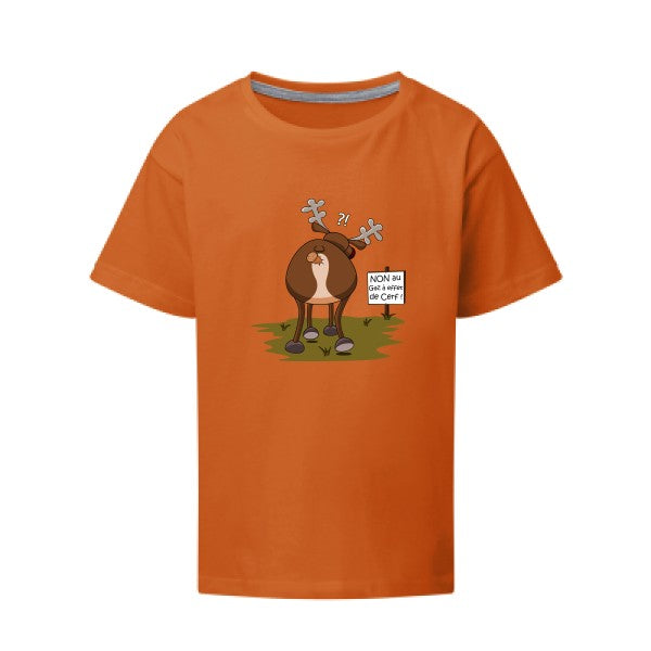 Gaz à effet de cerf SG - Kids T-shirt enfant Orange Taille 152 (11-12/2XL)