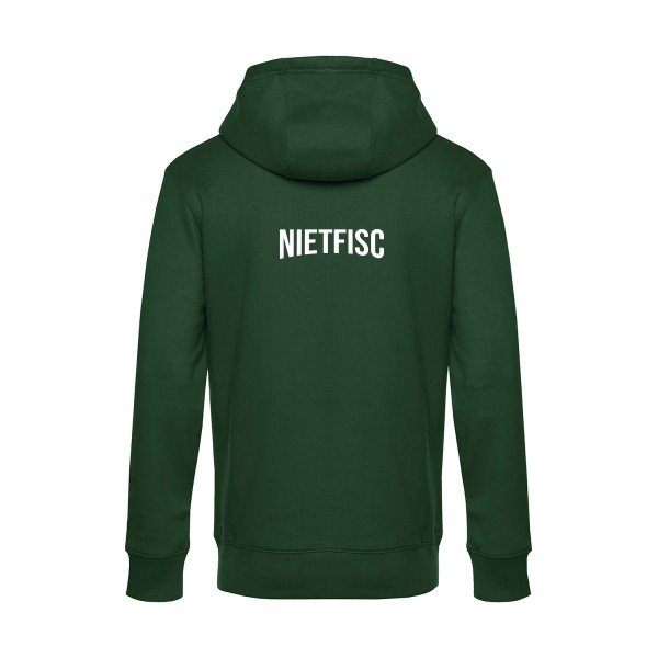 NIETFISC sweat shirt original Bottle Green flex Blanc impression Dos
