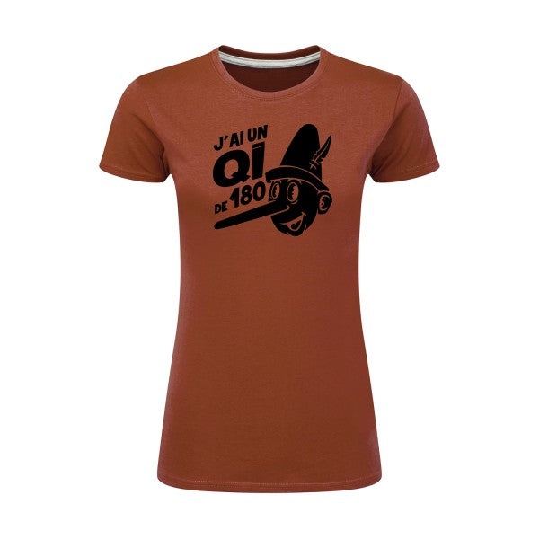 Quotient intellectuel Noir |T shirt original femme|SG