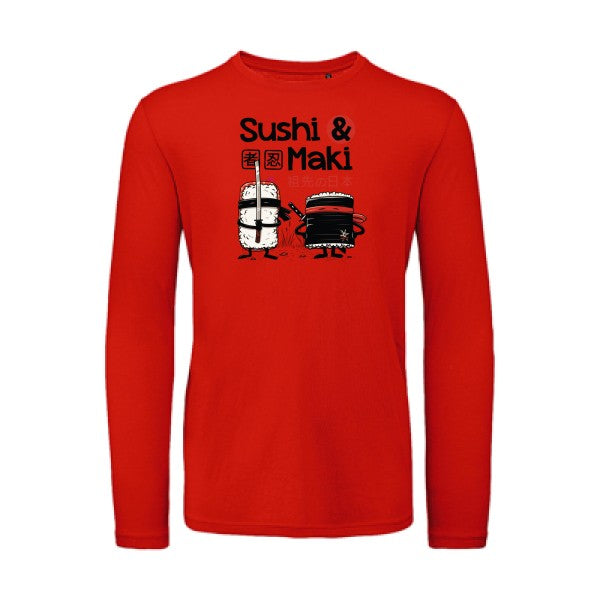 Sushi et Maki | T-shirt original LSL Fire Red 2XL