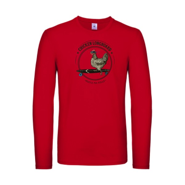 Chicken Longboard B&C - E150 LSL T-shirt manches longues léger