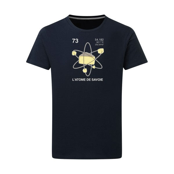 T-shirt homme L'Atome de Savoie - T-shirt original avec un design scientifique Navy 5XL