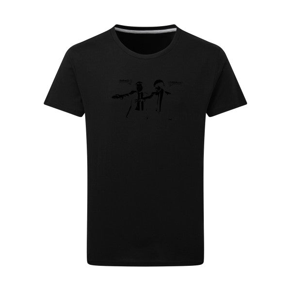 Papier Ciseaux noir -Flex noir sur T-shirt SG  Dark Black  4XL