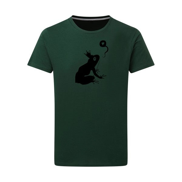 Prince Rainette noir -Flex noir sur T-shirt SG  Bottle Green  2XL