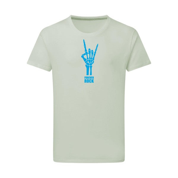 Forever Rock !!! - Flex bleu clair Tshirt original Pastel Macchiato  2XL