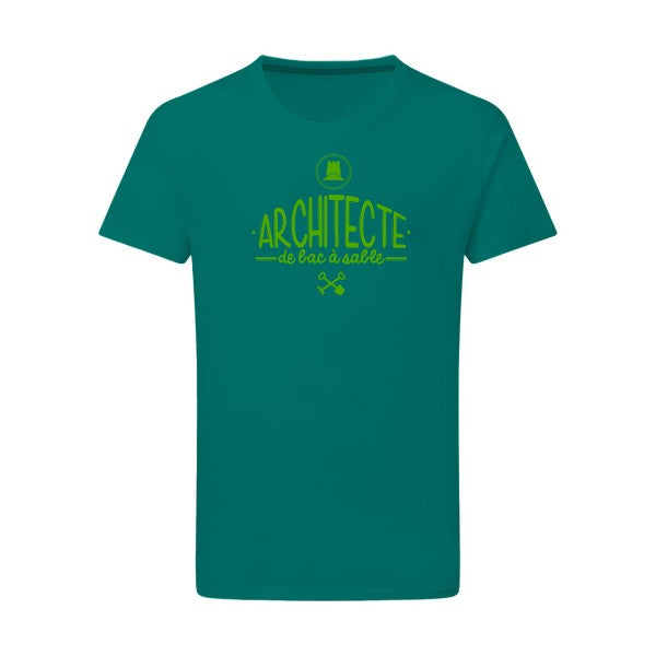 Architecte de bac à sable vert pomme -Flex vert pomme sur T-shirt SG  Emerald Green  2XL