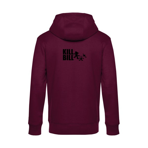 kill-bill sweat shirt original Burgundy flex Noir impression Dos
