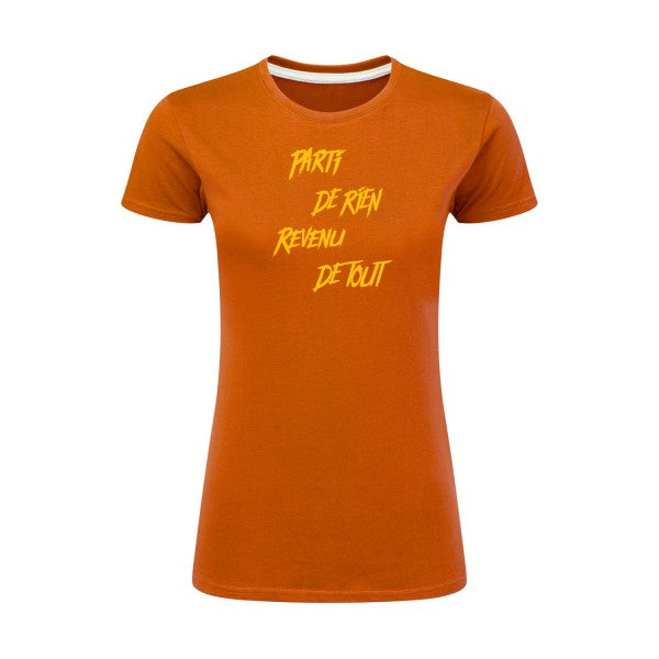 Parti de rien jaune Or |T shirt original femme|SG