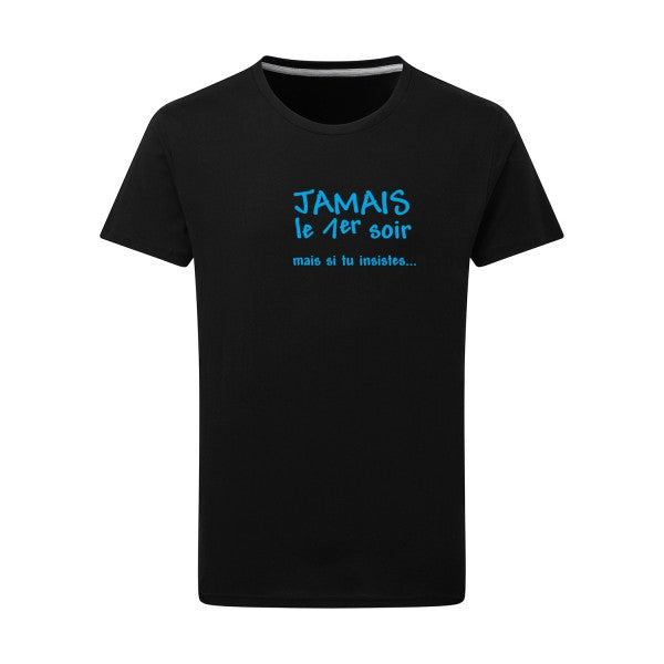 JAMAIS... - Flex bleu clair Tshirt original Dark Black  4XL